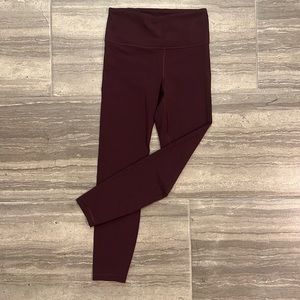 Athleta XS burgundy leggings